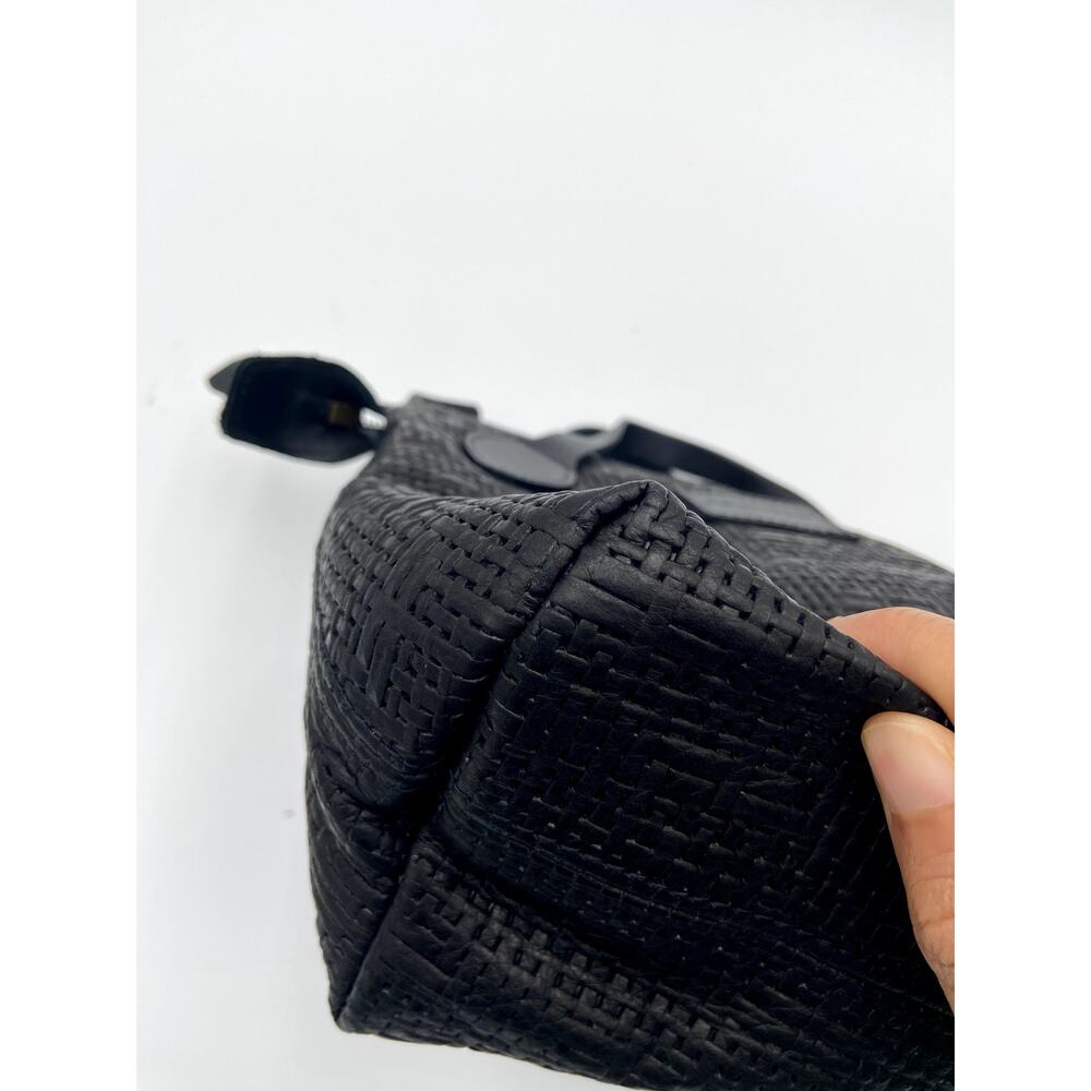 Parker Thatch Small Charlie Leather Black Basketweave - Picture 6 of 16